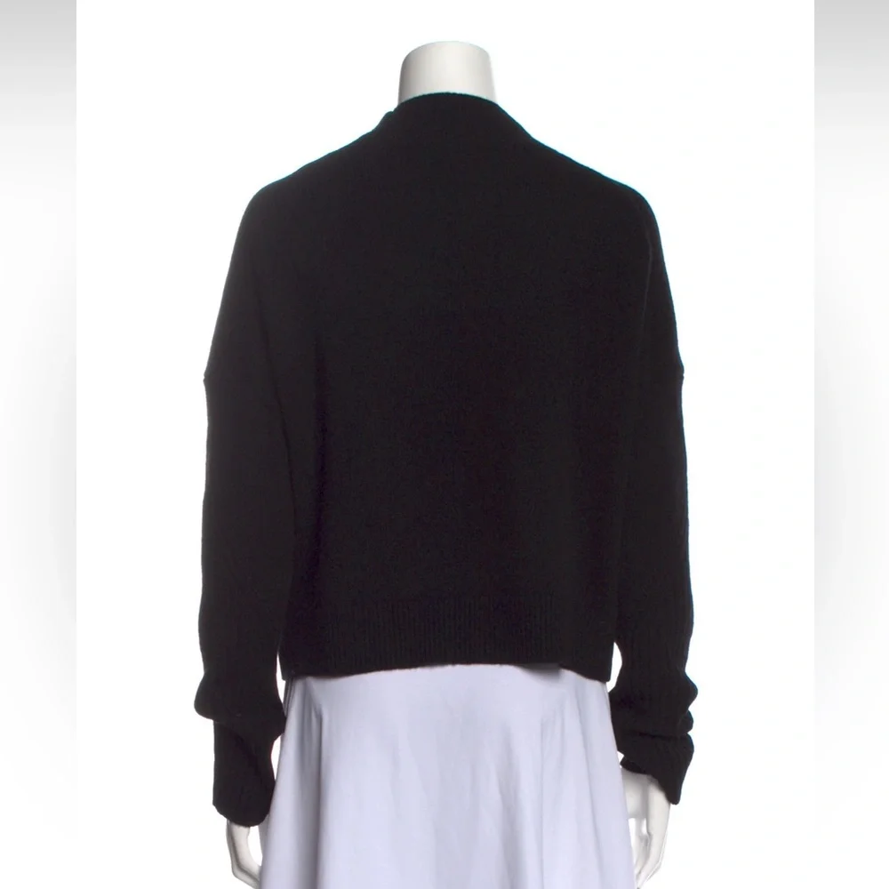 All Saint Black Cashmere Mock Neck Sweater - Picture 3 of 4